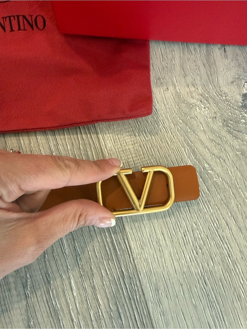 Valentino Vlogo Signature Reversible Belt